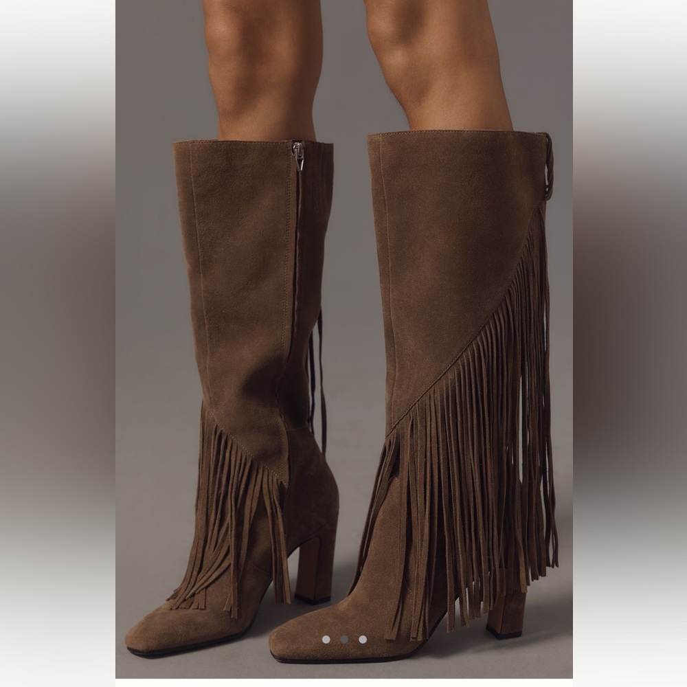 Dolce Vita Giano Suede Fringe Boots - Picture 2 of 3